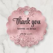 ピエレガントッフェイククグリッターとホイル結婚ス フェイバータグ (正面)