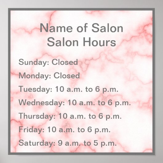 ピエレガントッフェイクク大理石の運用時間 ポスター (正面)