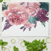 ピエレガントッフェミニンクウォーター色フローラ キッチンタオル (折り畳み)