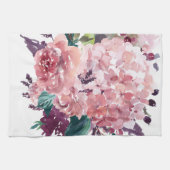 ピエレガントッフェミニンクウォーター色フローラ キッチンタオル (横)