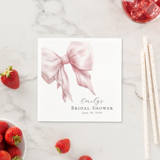 ピエレガントッフェミニンクボウブライダルシャワー スタンダードカクテルナプキン (インサイチュ)