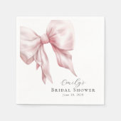 ピエレガントッフェミニンクボウブライダルシャワー スタンダードカクテルナプキン (正面)