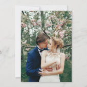 ピエレガントッフランスのクと金ゴールドのフローラビクトリアン セーブザデート (裏面)