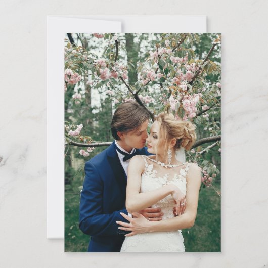 ピエレガントッフランスのクと金ゴールドのフローラビクトリアン セーブザデート (裏面)