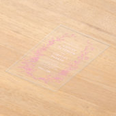 ピエレガントッフランスのクフローラ結婚ズ アクリル招待状 (レイダウン)