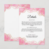 ピエレガントッモダンクと金ゴールド結婚の詳細 エンクロージャーカード (正面/裏面)