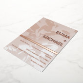 ピエレガントッモダンクゴールドフォイル招待状 箔招待状 (回転した状態)