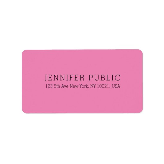 ピエレガントッモダンクシンプルデザインテンプレート ラベル (正面)