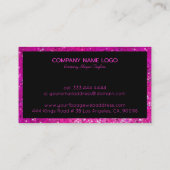 ピエレガントッモダンクフェイクグリッター 名刺 (裏面)