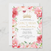 ピエレガントッモダンクフローラ金ゴールドQRキンセアニラ 招待状 (正面)