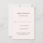 ピエレガントッモダンク結婚ス 出欠カード (正面)