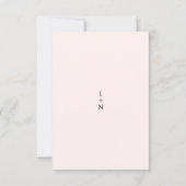 ピエレガントッモダンク結婚ス 出欠カード (裏面)