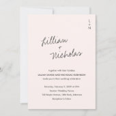 ピエレガントッモダンク結婚ス 招待状 (正面)