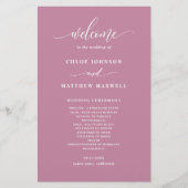 ピエレガントッモダンク結婚式 プログラム (正面)