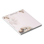ピエレガントッ淡い色のクフローラカスタム ノートパッド (アングル)