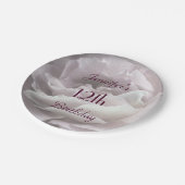 ピエレガントッ淡い色のクローズフローラ12th Birthday Party ペーパープレート (アングル)