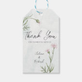 ピエレガントッ素朴クのフローラ結婚ズ ギフトタグ (正面)