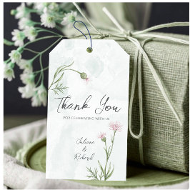 ピエレガントッ素朴クのフローラ結婚ズ ギフトタグ