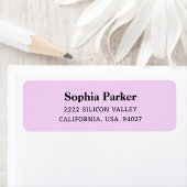 ピエレガントッ結婚クシンプル差出人住所 ラベル