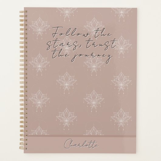 ピエレガントンクかわいらしフローラ後を追ス・ザ・スターズ プランナー手帳 (正面)