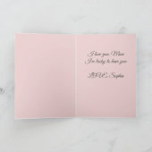 ピエレガントンクハッピーマザーズデイカード カード (内部)