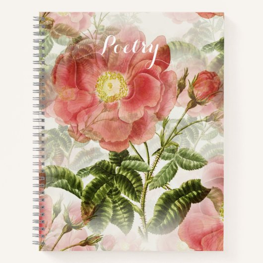 ピエレガントンクフラワーズ詩 ノートブック (正面)