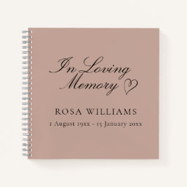 ピエレガントンク・イン・ラブ・メモリー葬祭客帳 ノートブック