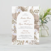 ピエレガントンク&タンボホパンパフローラア結婚ーチズ 招待状 (スタンド正面)