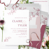 ピエレガントンモダンクミニマル結婚式招待状 招待状