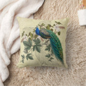 ピエレガントーコックハイビスカスエフェメライエローヴィンテージ クッション (ブランケット)