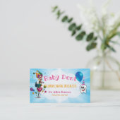 ピエロおもしろいとハッピーティース |小児歯科医 名刺 (スタンド正面)