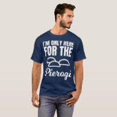 ピエロおもしろいグ恋人ポーランドフードティー Tシャツ (正面フル)