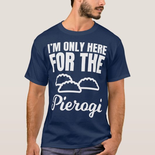 ピエロおもしろいグ恋人ポーランドフードティー Tシャツ (正面)