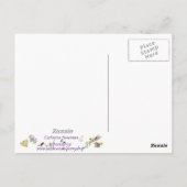 ピエロおもしろいトランプ漫画ラブロマンスユーモアの芸術 ポストカード (裏面)