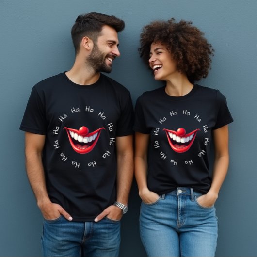 ピエロおもしろいハハ Tシャツ