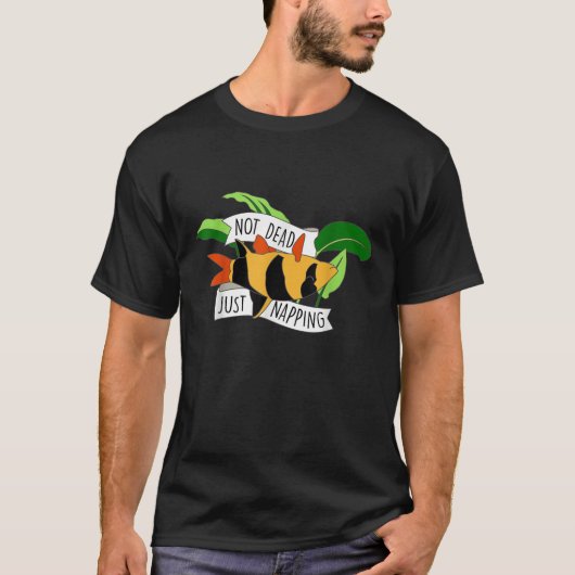 ピエロおもしろいローチ淡水水水槽 Tシャツ (正面)