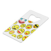 ピエロおもしろい絵文字 クレジットカード栓抜き (正面アングル)