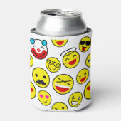 ピエロおもしろい絵文字 缶クーラー (缶正面)