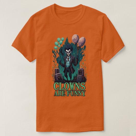 ピエロおもしろい Tシャツ (デザイン正面)