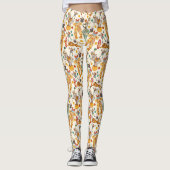 ピエロおよび動物のレトロが付いているヴィンテージのサーカス レギンス (正面)