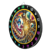 ピエロお洒落顔風船付きダーツボード ダーツボード (正面右)