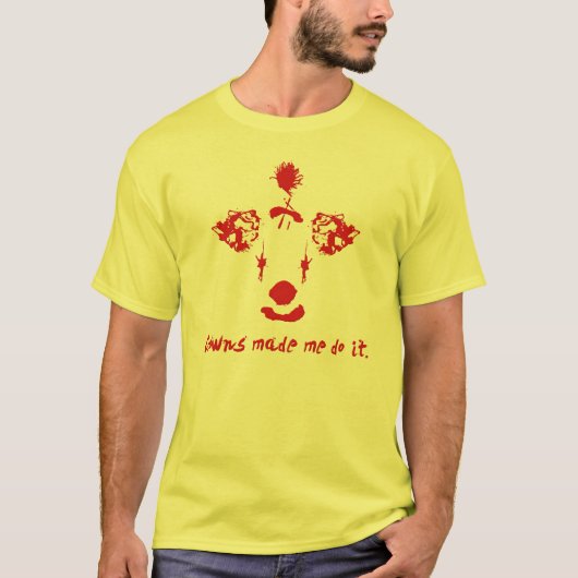 ピエロがやらせた Tシャツ (正面)