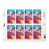 ピエロとアルレチェナのベネチアン仮装マスク ラベル (フルシート)