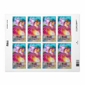 ピエロとアルレチナベネチアンマスク結婚のワイン ラベル (フルシート)