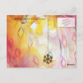 ピエロとアルレッキーナ ヴェネツィアのカーニバル ポストカード (裏面)