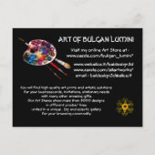 ピエロとアレチナ/ベネチアンマスカレード インビテーションポストカード (裏面)