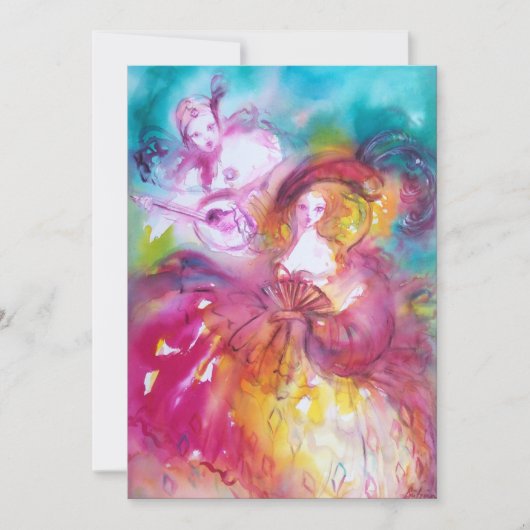 ピエロとアレチナ・ヴェネツィアカーニバル シーズンカード (正面)