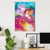 ピエロとアレチナ・ヴェネツィアカーニバル ポスター (ホームオフィス)