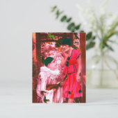 ピエロとオダマキ(植物) ポストカード (スタンド正面)