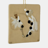 「ピエロとオダマキ（植物）」レオ・ラース セラミックオーナメント (右)